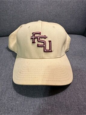 FSU Embroidered Logo Baseball Cap in Yellow